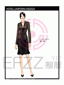 酒店大堂制服設計圖510