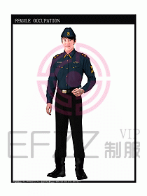 長(zhǎng)袖保安服制服設(shè)計(jì)圖346
