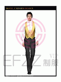 酒店西餐服務生制服設計圖786