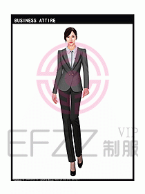 女秋冬職業裝設計圖897